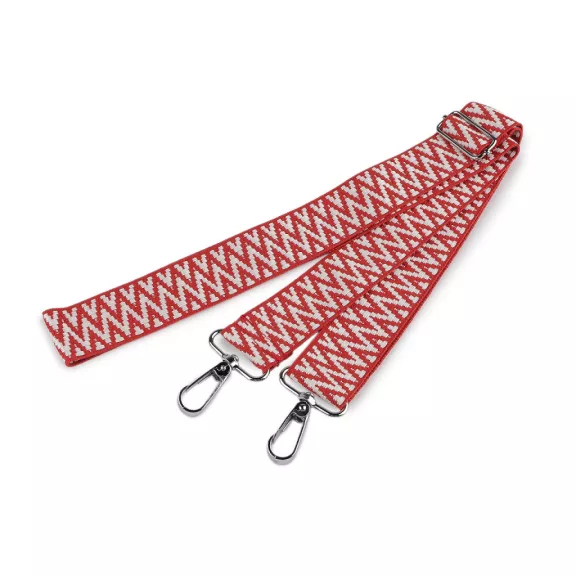 Textil táskapánt / táska heveder karabinerrel szélessége 3,8 cm - 46 piros (1 db-os csomagolás) Textil táskapánt / táska heveder karabinerrel szélessége 3,8 cm - 46 piros (1 db-os csomagolás)