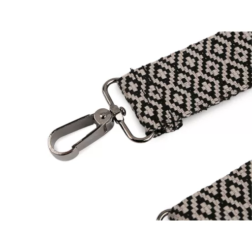 Textil táskapánt / táska heveder karabinerrel szélessége 3,8 cm