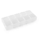 Műanyag rekeszes tároló doboz / kiegészítőknek 6x13,2x2 cm - Transparent (8 db-os csomagolás) Műanyag rekeszes tároló doboz / kiegészítőknek 6x13,2x2 cm - Transparent (8 db-os csomagolás)
