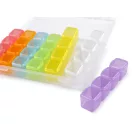 Műanyag tárolódoboz / doboz kiegészítőknek 28 rekesz strassztartó - 1 multicolor (1 db-os csomagolás)