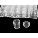 Cavaros tetejű műanyag doboz 30 csavaros doboz - Transparent (5 db-os csomagolás) Cavaros tetejű műanyag doboz 30 csavaros doboz - Transparent (5 db-os csomagolás)