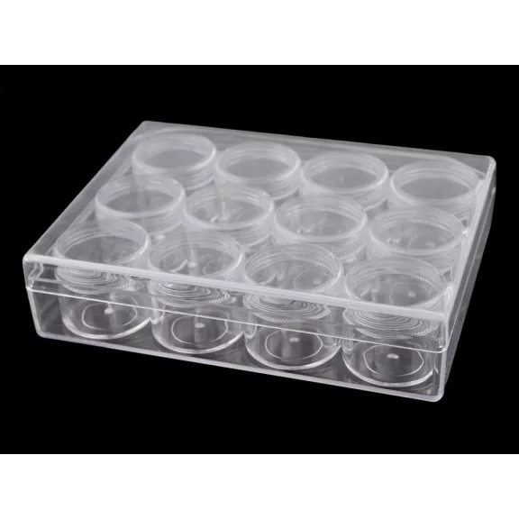 Cavaros tetejű műanyag doboz / 12 csavaros doboz - Transparent (1 db-os csomagolás) Cavaros tetejű műanyag doboz / 12 csavaros doboz - Transparent (1 db-os csomagolás)