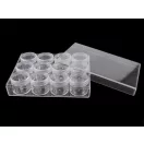 Cavaros tetejű műanyag doboz / 12 csavaros doboz - Transparent (1 db-os csomagolás) Cavaros tetejű műanyag doboz / 12 csavaros doboz - Transparent (1 db-os csomagolás)