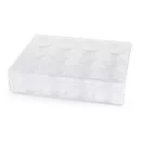 Cavaros tetejű műanyag doboz / 12 csavaros doboz - Transparent (1 db-os csomagolás) Cavaros tetejű műanyag doboz / 12 csavaros doboz - Transparent (1 db-os csomagolás)