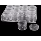 Cavaros tetejű műanyag doboz / 12 csavaros doboz - Transparent (5 db-os csomagolás) Cavaros tetejű műanyag doboz / 12 csavaros doboz - Transparent (5 db-os csomagolás)