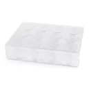 Cavaros tetejű műanyag doboz / 12 csavaros doboz - Transparent (5 db-os csomagolás) Cavaros tetejű műanyag doboz / 12 csavaros doboz - Transparent (5 db-os csomagolás)