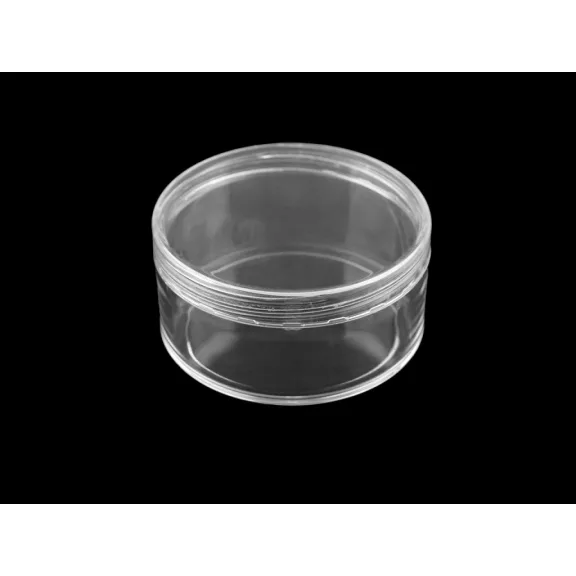 Műanyag doboz 6,8x3,4 cm csavaros - Transparent (6 db-os csomagolás) Műanyag doboz 6,8x3,4 cm csavaros - Transparent (6 db-os csomagolás)