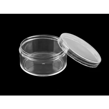   Műanyag doboz 6,8x3,4 cm csavaros - Transparent (6 db-os csomagolás)