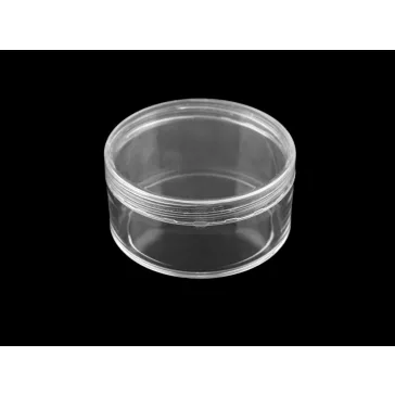   Műanyag doboz 6,8x3,4 cm csavaros - Transparent (12 db-os csomagolás)