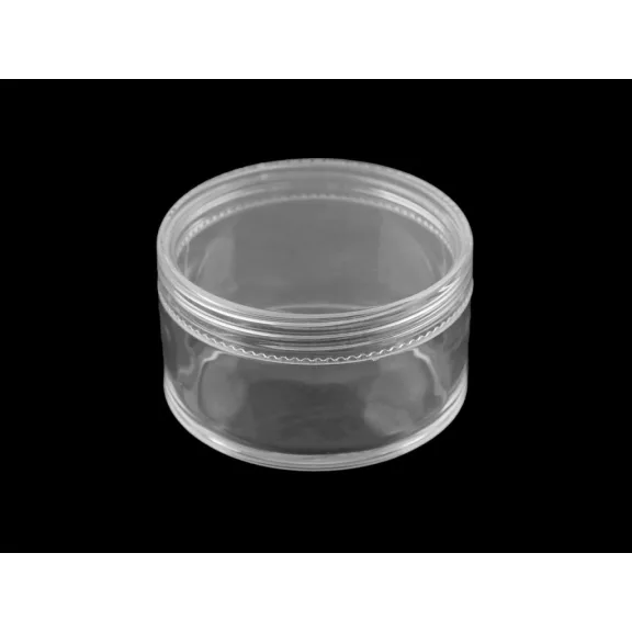 Műanyag doboz 6x3,5 cm csavaros - Transparent (6 db-os csomagolás) Műanyag doboz 6x3,5 cm csavaros - Transparent (6 db-os csomagolás)