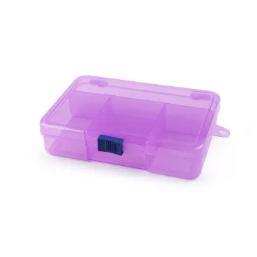   Műanyag rekeszes doboz / tároló 3,3x9,5x14,5 cm - 1 Transparent (16 db-os csomagolás)