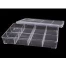 Műanyag rekeszes tároló doboz 15x23x3,4 cm - Transparent (1 db-os csomagolás) Műanyag rekeszes tároló doboz 15x23x3,4 cm - Transparent (1 db-os csomagolás)