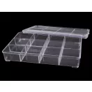 Műanyag rekeszes tároló doboz 15x23x3,4 cm - Transparent (5 db-os csomagolás) Műanyag rekeszes tároló doboz 15x23x3,4 cm - Transparent (5 db-os csomagolás)