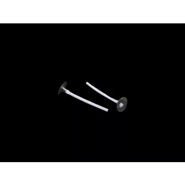   Viaszolt kanóc talpas gyertyakészítéshez 4,3 cm - fehér (60 db-os csomagolás)
