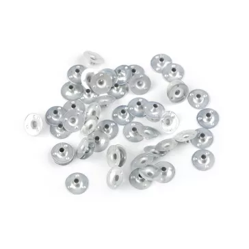 Lemez kanóchoz Ø12 mm - nikkel (500 db-os csomagolás)