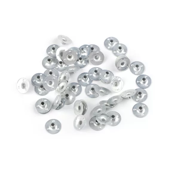 Lemez kanóchoz Ø12 mm - nikkel (1000 db-os csomagolás) Lemez kanóchoz Ø12 mm - nikkel (1000 db-os csomagolás)