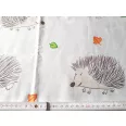 Tiny hedgehog cotton fabric