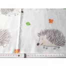 Tiny hedgehog cotton fabric