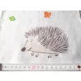 Tiny hedgehog cotton fabric