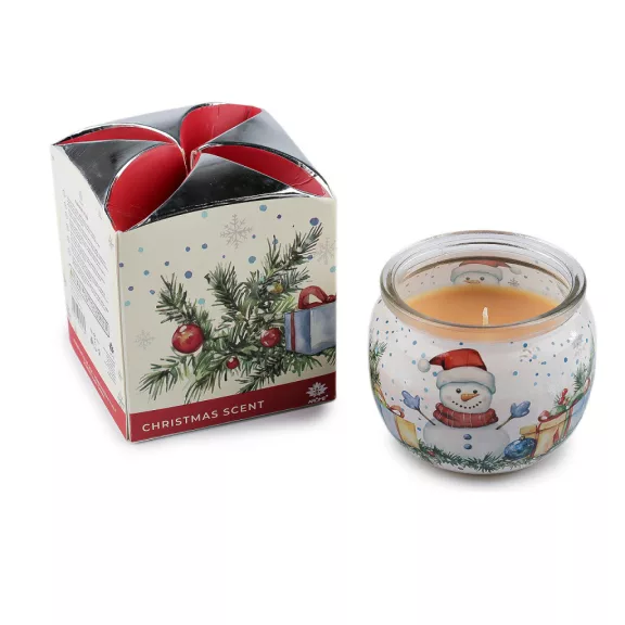 Karácsonyi illasított gyertya 90 g üveg viasz pamut - 27 (Christmas Scent) lazacrózsaszín (1 db-os csomagolás) Karácsonyi illasított gyertya 90 g üveg viasz pamut - 27 (Christmas Scent) lazacrózsaszín (1 db-os csomagolás)