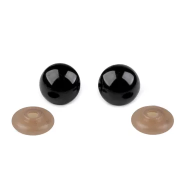 Biztonsági szemek Ø20 mm - fekete (250 szett)