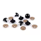 Biztonsági szemek Ø20 mm - fekete (250 szett) Biztonsági szemek Ø20 mm - fekete (250 szett)