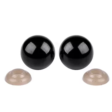 Biztonsági szemek Ø18 mm - fekete (250 szett)