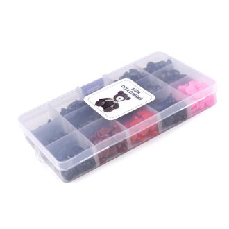 Szem készlet és orr biztosítékkal ragasztásra