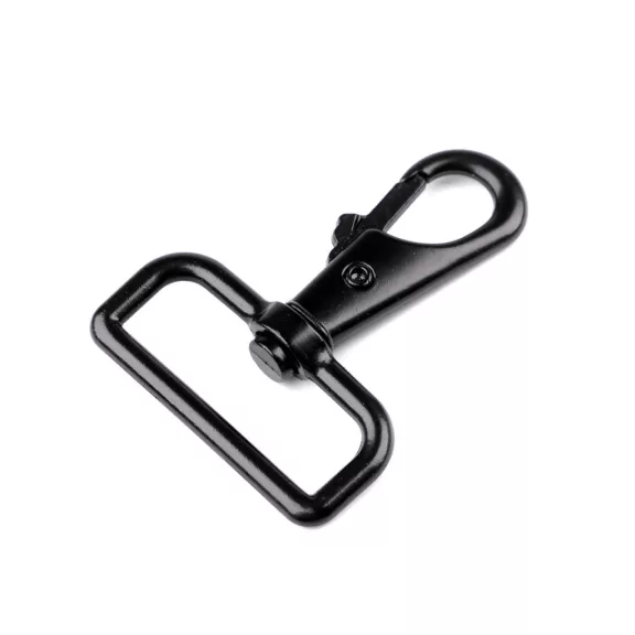 Fém forgós karabiner 40 mm-es befűző - 1 fekete lakk (5 db-os csomagolás) Fém forgós karabiner 40 mm-es befűző - 1 fekete lakk (5 db-os csomagolás)