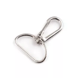 Fém forgós karabiner 25 mm-es befűző