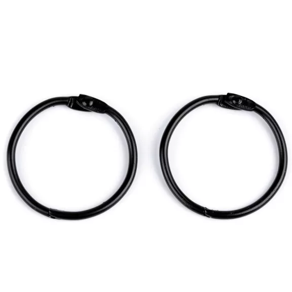 Kötőgyűrű leválasztása/kötése - 6 (Ø49 mm) fekete lakk (20 db-os csomagolás) Kötőgyűrű leválasztása/kötése - 6 (Ø49 mm) fekete lakk (20 db-os csomagolás)