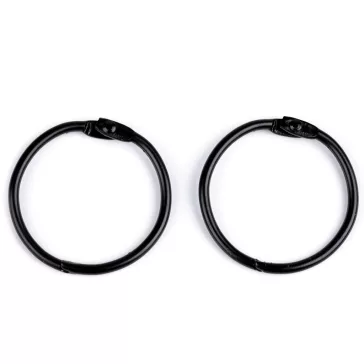   Kötőgyűrű leválasztása/kötése - 6 (Ø49 mm) fekete lakk (100 db-os csomagolás)