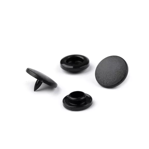 Műanyag patent gomb / összenyomó 12,7 mm - 5 (B5) fekete (1000 szett) Műanyag patent gomb / összenyomó 12,7 mm - 5 (B5) fekete (1000 szett)