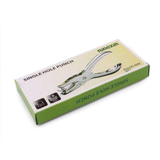 Lyukasztó csipesz Ø6 mm bőrre, papírra és karton papírra