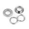 Ringli alátéttel belső Ø16 mm / külső Ø27 matt - 1 nikkel (10 pár)