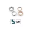 Ringli alátéttel belső Ø10 mm külső Ø17 mm matt