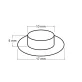 Ringli alátéttel belső Ø10 mm külső Ø17 mm matt