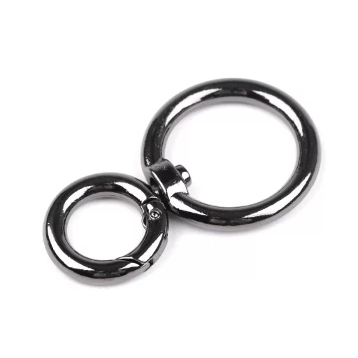 Fém forgós karabiner 25 mm-es befűző
