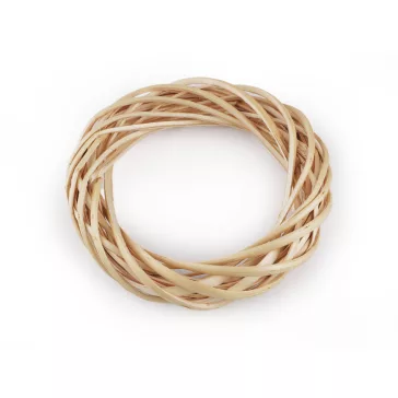   Vessző koszorú Ø20 cm - 3 természetes világos (3 db-os csomagolás)