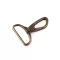 Fém forgós karabiner 38 mm-es befűző - 4 ósárgaréz (1 db-os csomagolás)