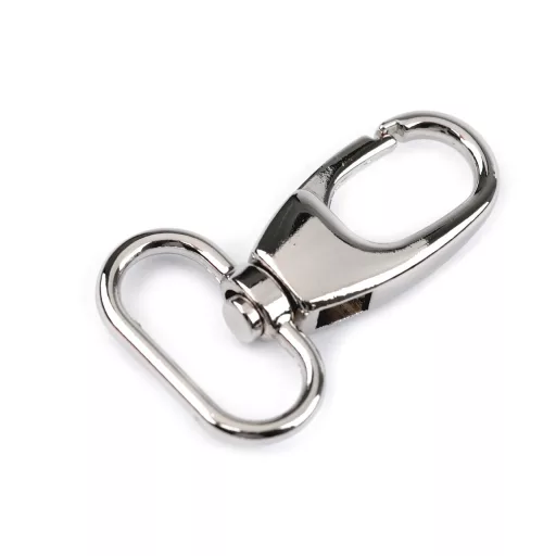 Fém forgós karabiner 26 mm-es befűző