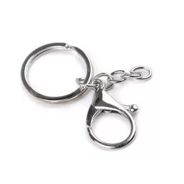 Karabiner karika lánccal kulcstartó