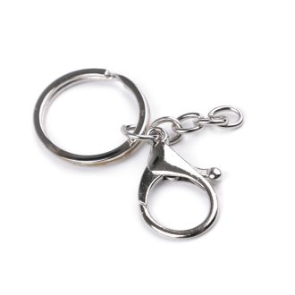 Karabiner karika lánccal kulcstartó