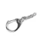 Karabiner karika lánccal kulcstartó 18x48 mm