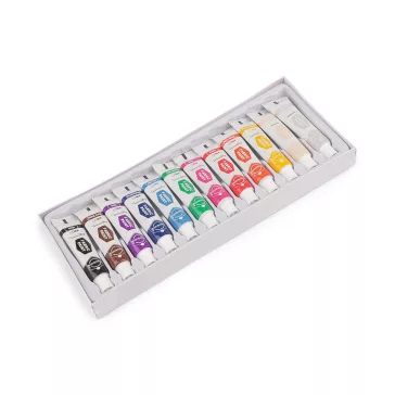 Textilfesték készlet, 12 szín x 6 ml - mix (6 szett)