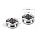 Csavaros ringli belső Ø8 mm / külsö Ø16 mm - nikkel (30 pr)