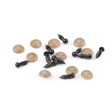 Biztonsági szemek Ø5 mm - fekete (300 szett)