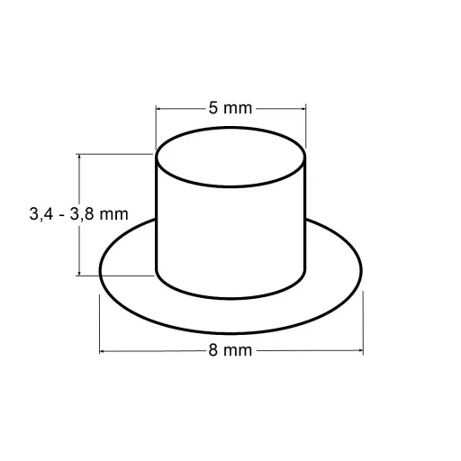 Ringli készlet belső Ø5 mm / külső Ø8 mm lyukasztóval