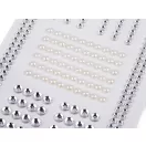 Öntapadó strasszok és gyöngyök öntapadó csíkon - crystal gyöngyös (3 card)