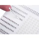Öntapadó strasszok és gyöngyök öntapadó csíkon - crystal gyöngyös (3 card)